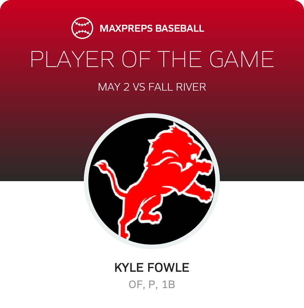 #17 Kyle Fowle Player of the Game badge