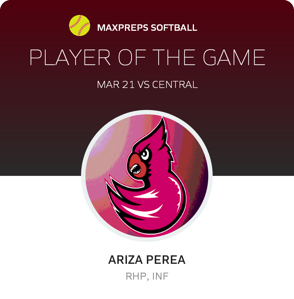 #1 Ariza Perea Player of the Game badge