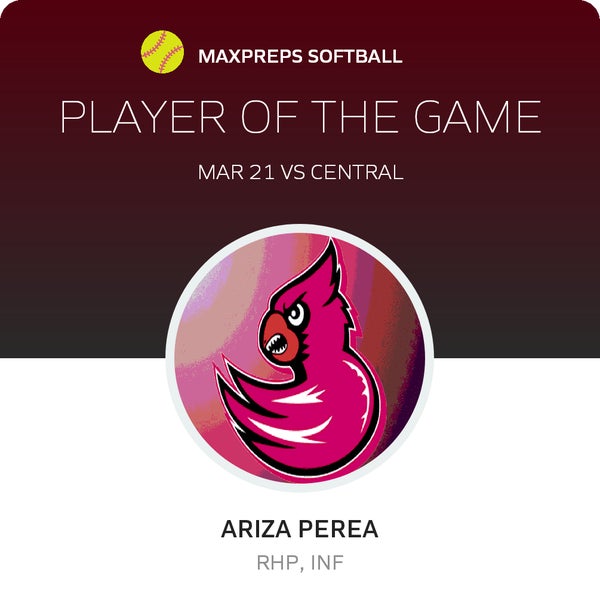 #1 Ariza Perea Player of the Game badge