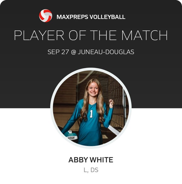 #1 Abby White Player of the Game badge