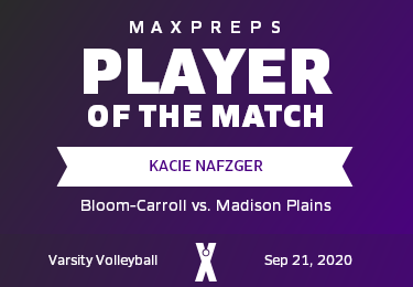 #1 Kacie Nafzger Player of the Game badge