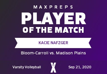 #1 Kacie Nafzger Player of the Game badge