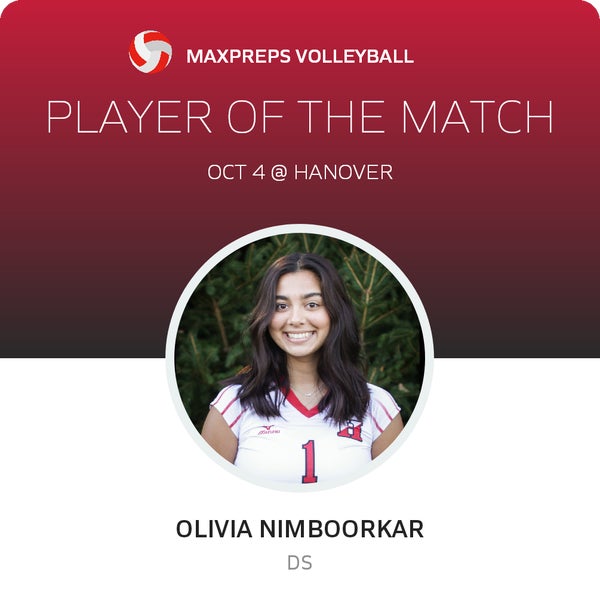 #1 Olivia Nimboorkar Player of the Game badge