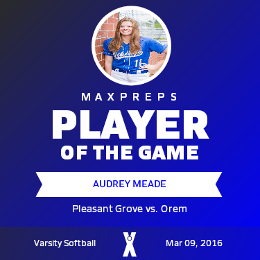 #11 Audrey Meade Player of the Game badge
