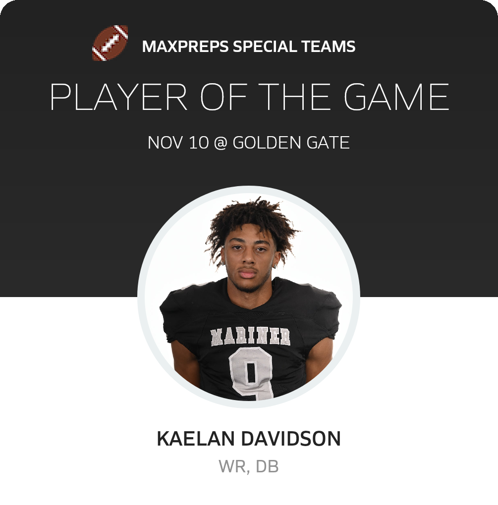 Mariner vs Golden Gate Football 11/10/2023