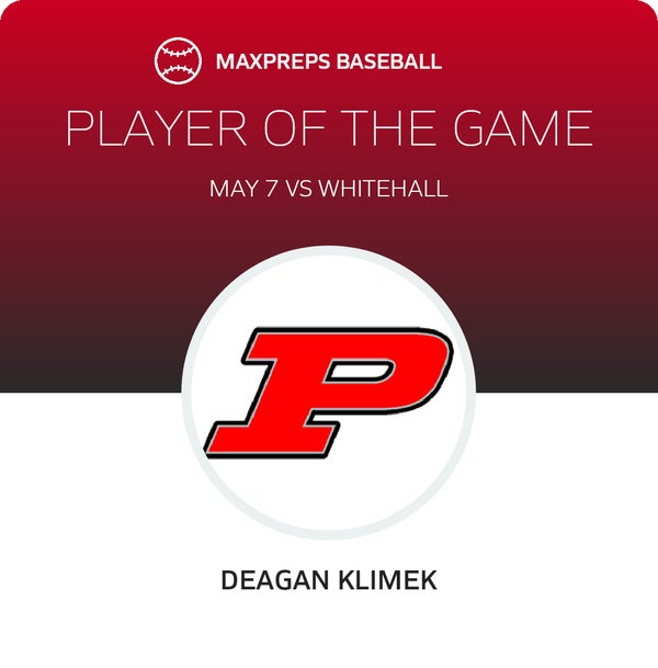#7 Deagan Klimek Player of the Game badge