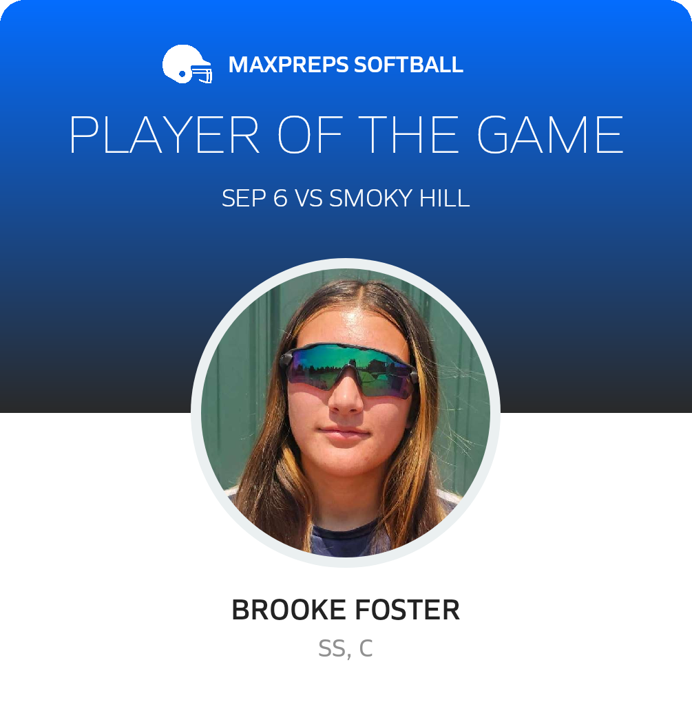 #4 Brooke Foster Player of the Game badge