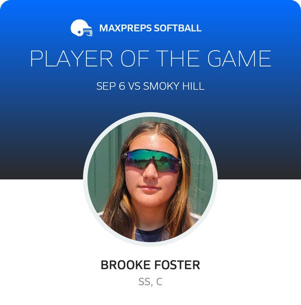 #4 Brooke Foster Player of the Game badge
