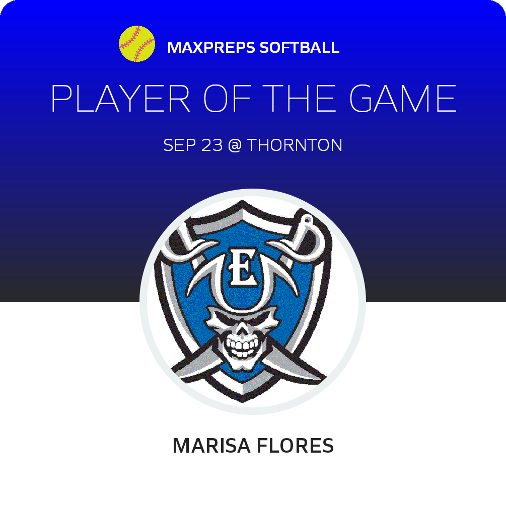 #6 Marisa Flores Player of the Game badge