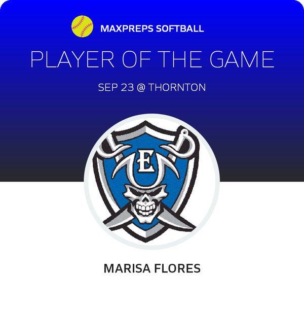 #6 Marisa Flores Player of the Game badge