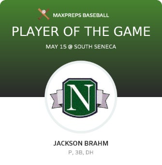 #25 Jackson Brahm Player of the Game badge