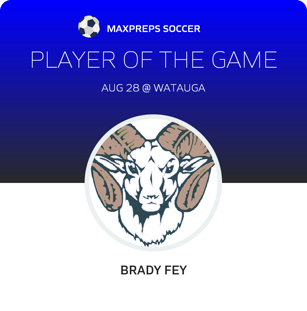 #6 Brady Fey Player of the Game badge