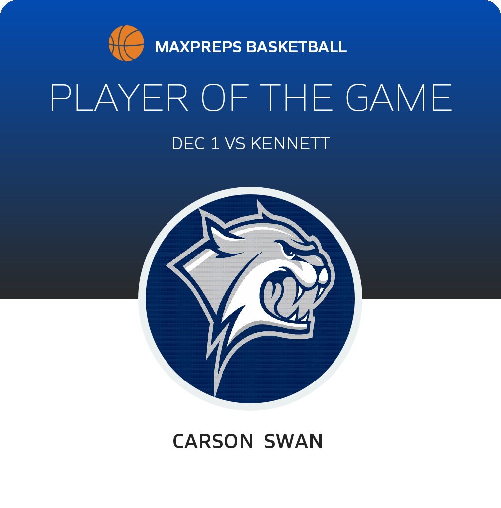 #2 Carson  Swan  Player of the Game badge