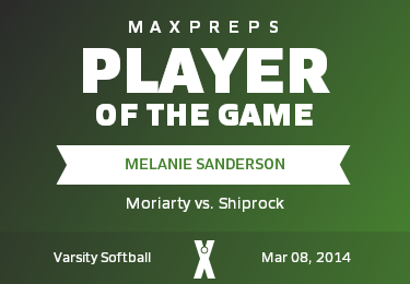 #8 Melanie Sanderson Player of the Game badge
