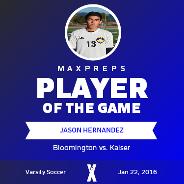 #13 Jason Hernandez Player of the Game badge