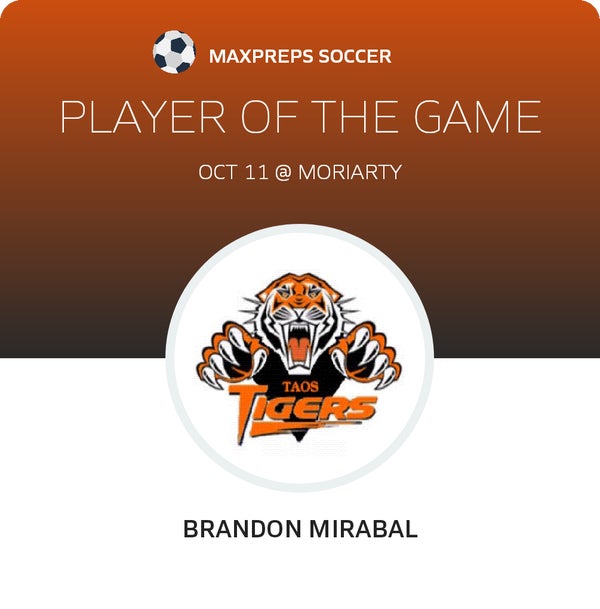 #16 Brandon Mirabal Player of the Game badge
