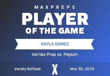 #99 Kayla Gomez Player of the Game badge