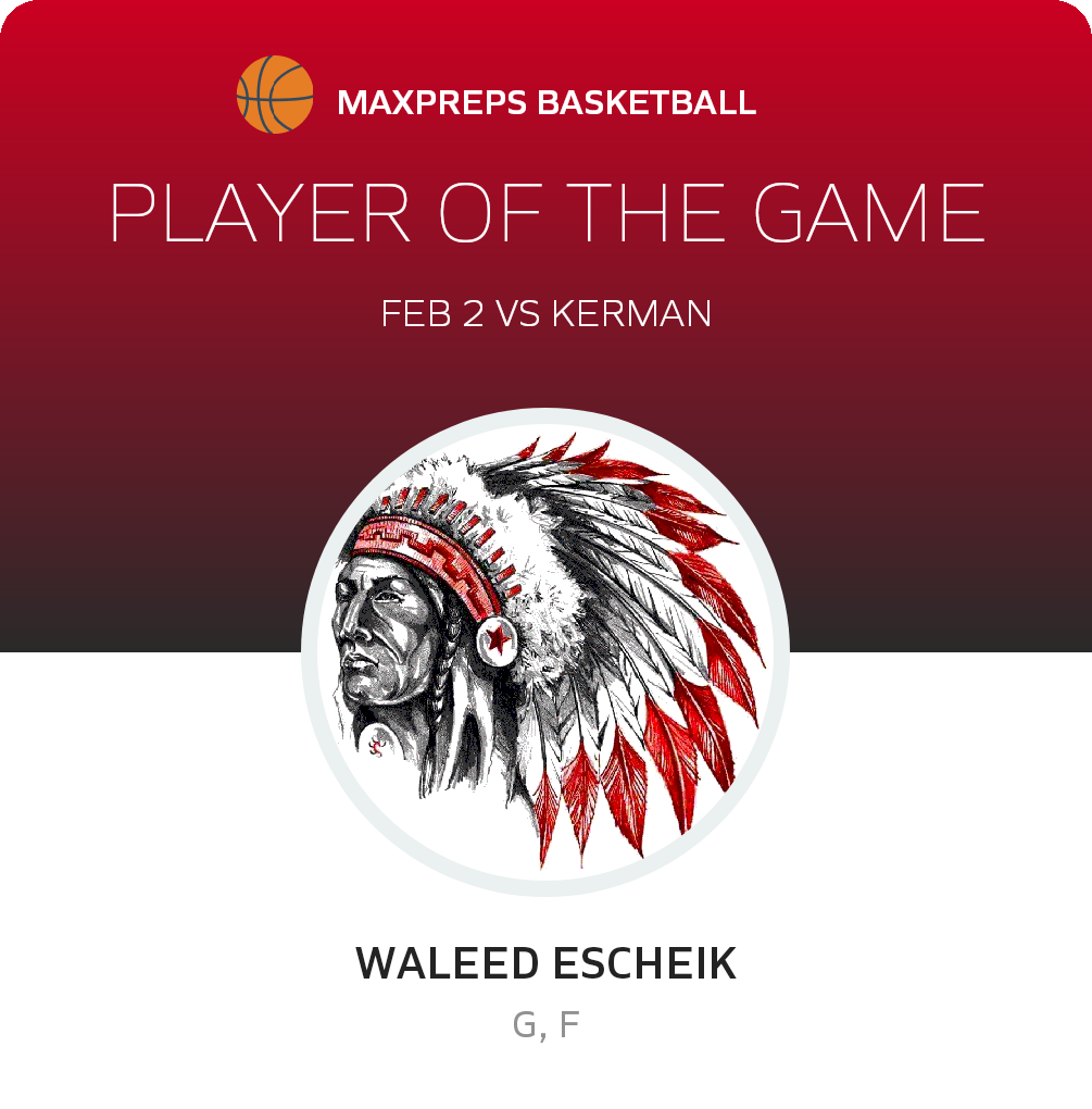 #21 Waleed Escheik Player of the Game badge