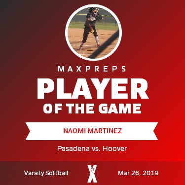 #71 Naomi Martinez Player of the Game badge