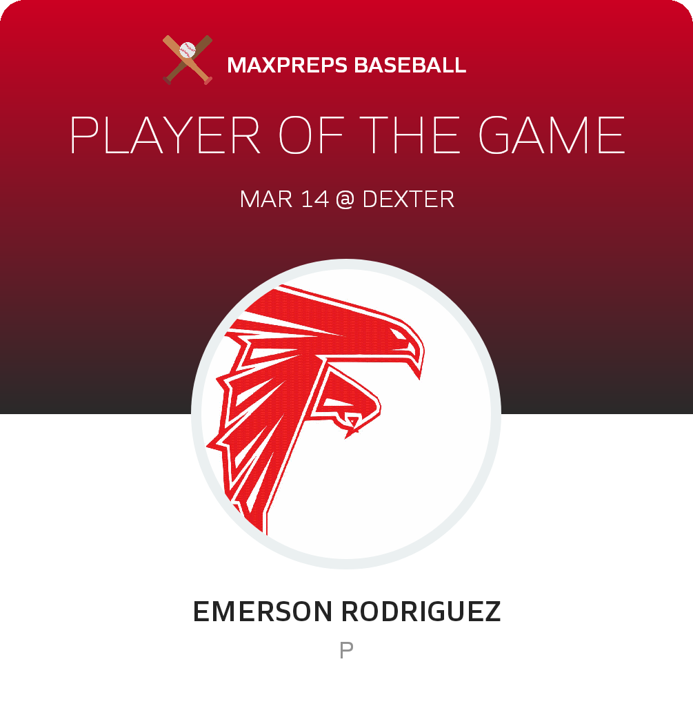 #22 Emerson Rodriguez Player of the Game badge