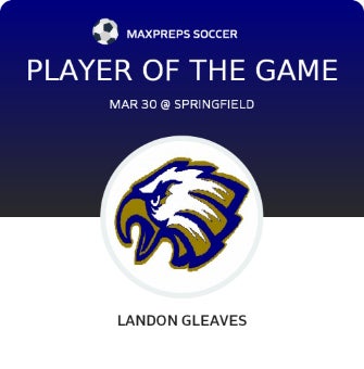 #28 Landon Gleaves Player of the Game badge