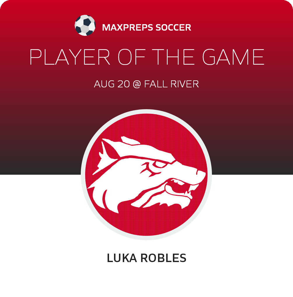 #18 Luka Robles Player of the Game badge
