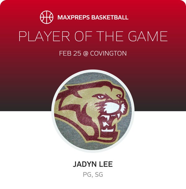 #2 JaDyn Lee Player of the Game badge