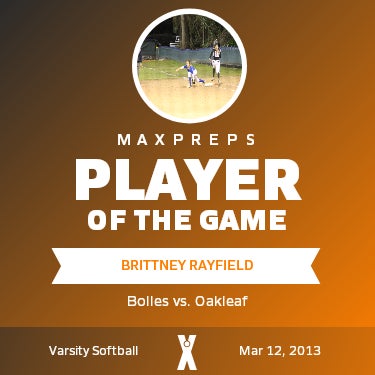 #4 Brittney Rayfield Player of the Game badge