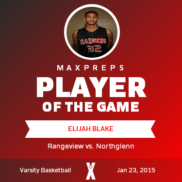 #15 Elijah Blake Player of the Game badge