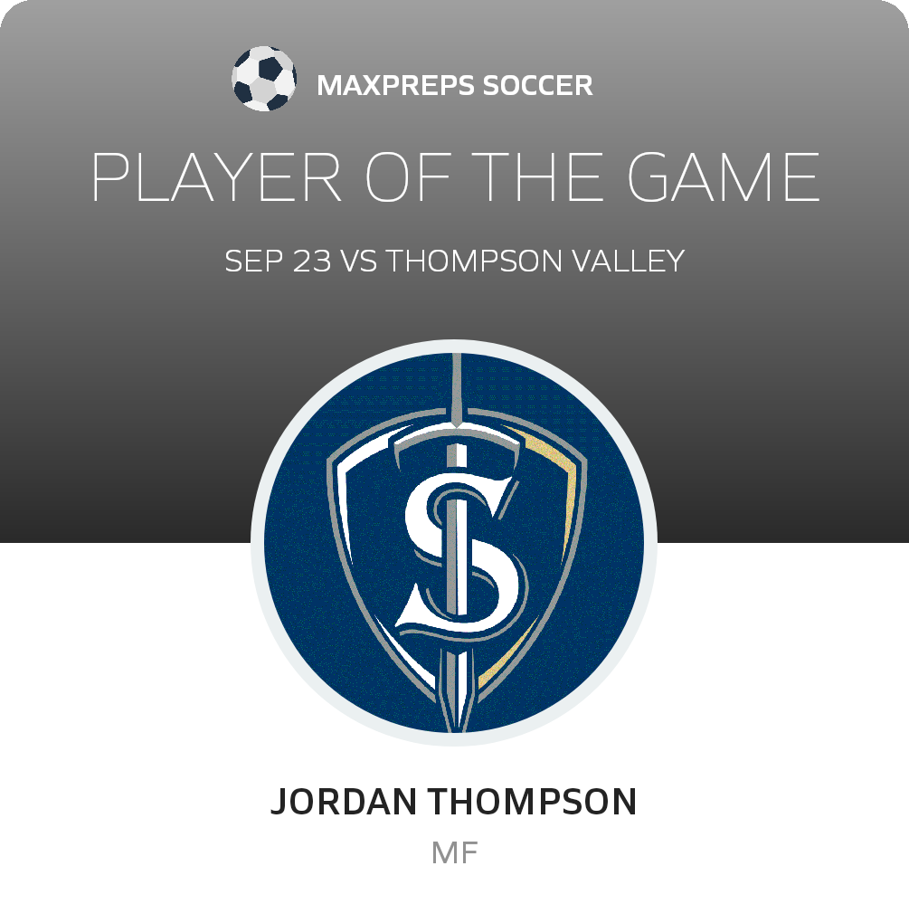 #6 Jordan Thompson Player of the Game badge