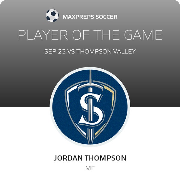 #6 Jordan Thompson Player of the Game badge