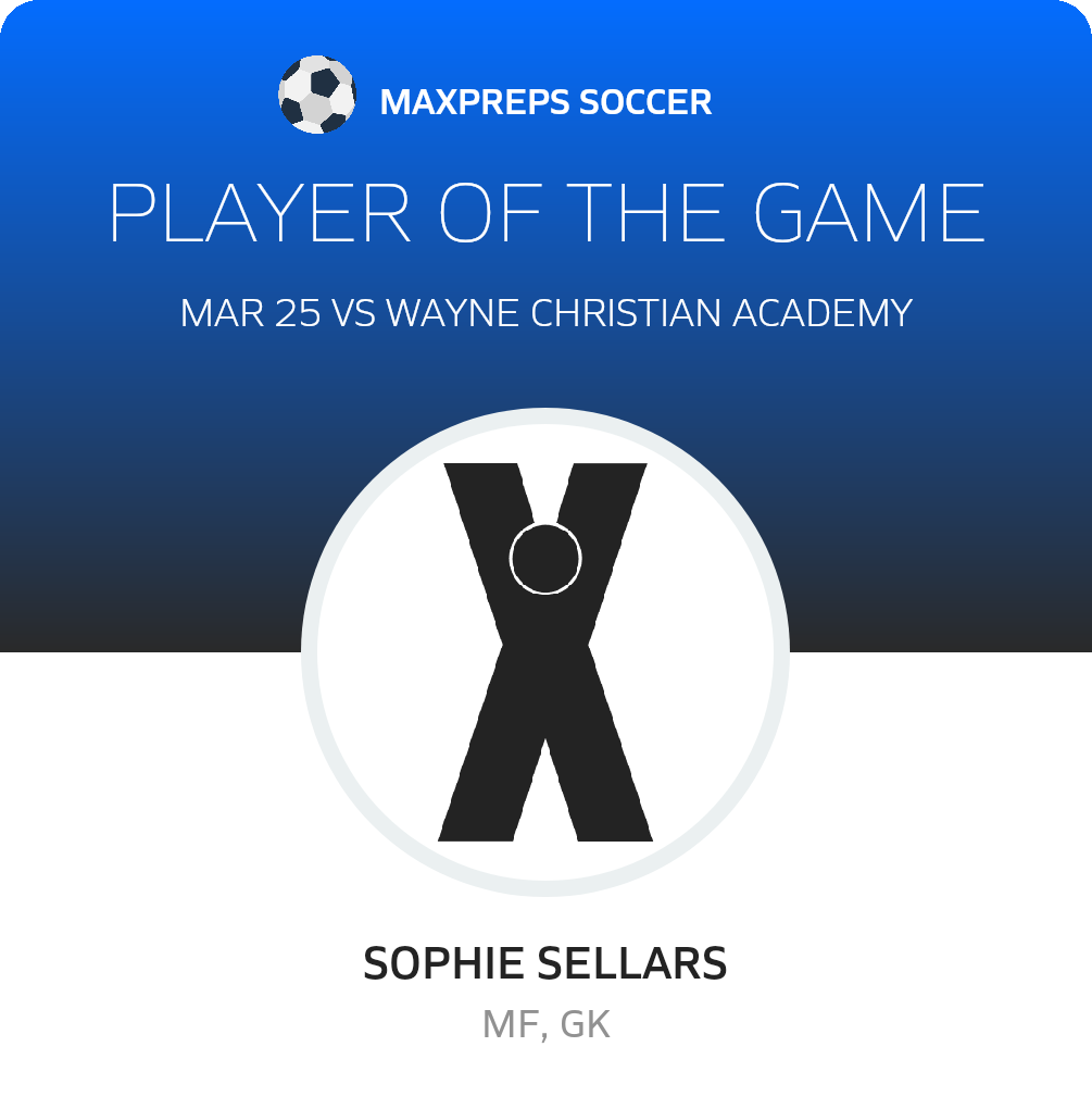 #4 Sophie Sellars Player of the Game badge