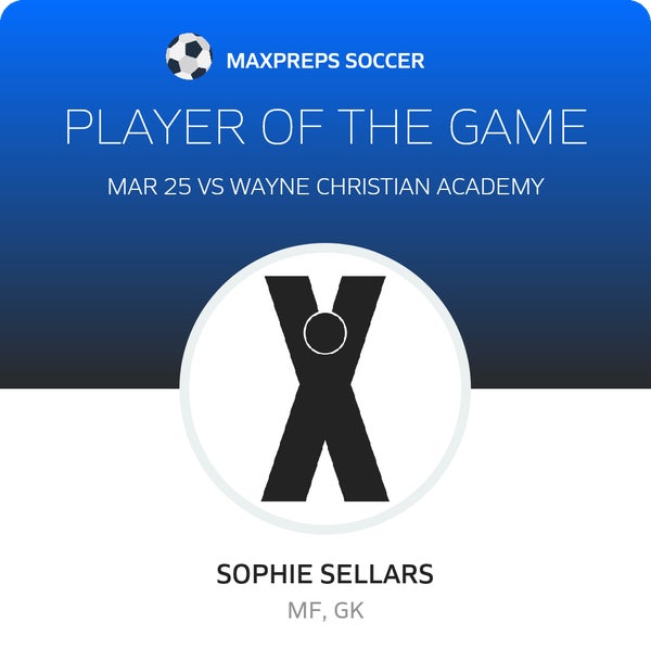 #4 Sophie Sellars Player of the Game badge