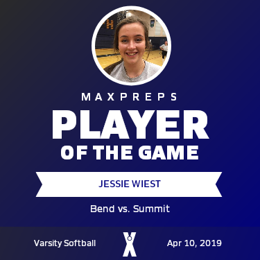 #17 Jessie Wiest Player of the Game badge