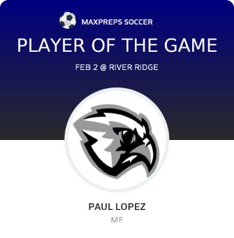 #18 Paul Lopez Player of the Game badge