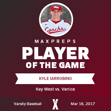 #27 Kyle Iarrobino Player of the Game badge