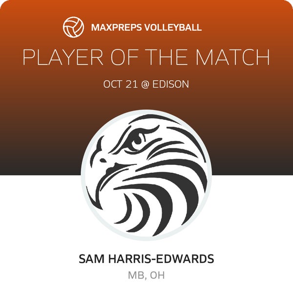 #10 Sam Harris-Edwards Player of the Game badge
