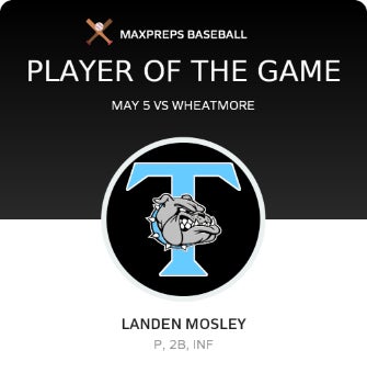 Landen Mosley Player of the Game badge