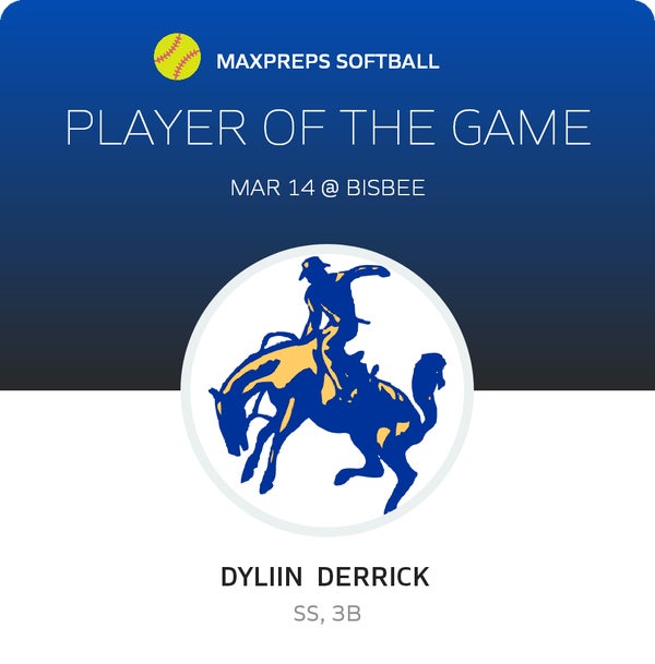 #11 Dyllin Derrick Player of the Game badge