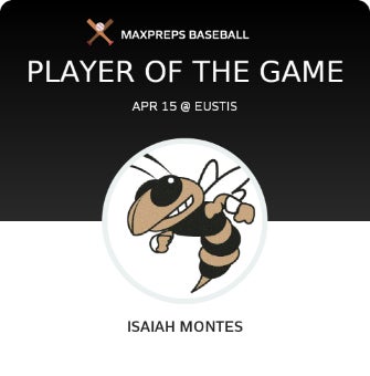 #9 Isaiah Montes Player of the Game badge
