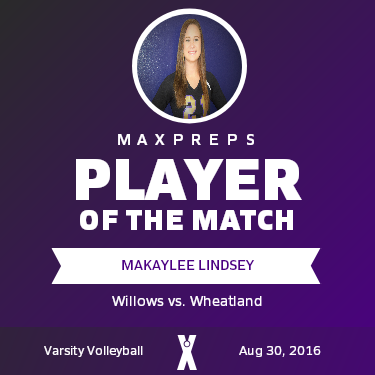 #21 Makaylee Lindsey Player of the Game badge