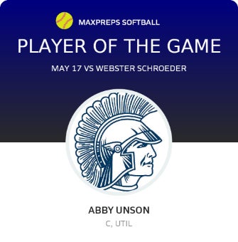 #24 Abby Unson Player of the Game badge
