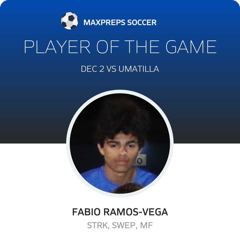 #3 Fabio Ramos-Vega Player of the Game badge