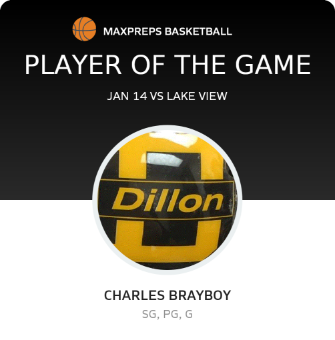 #3 Charles Brayboy Player of the Game badge