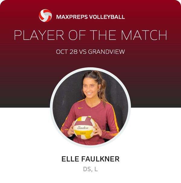 #1 Elle Faulkner Player of the Game badge