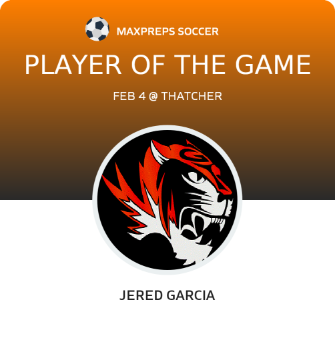 #2 Jered Garcia Player of the Game badge