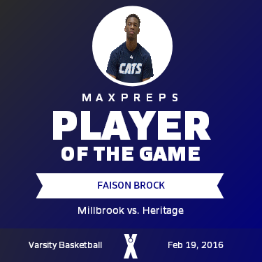 #4 Faison Brock Player of the Game badge