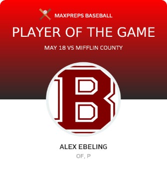 #12 Alex Ebeling Player of the Game badge