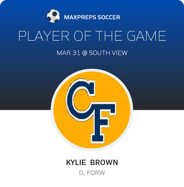 #7 Kylie Brown Player of the Game badge