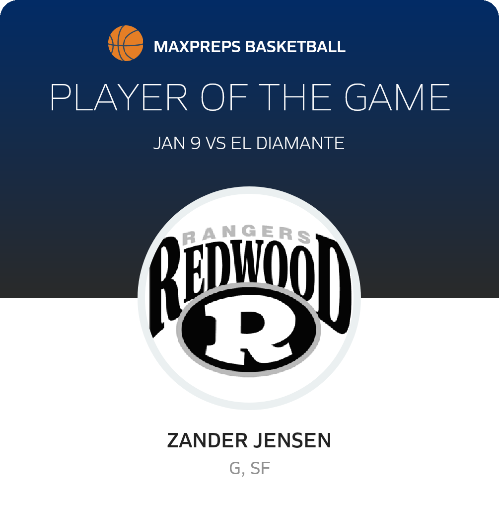Zander Jensen's Redwood High School Career Home